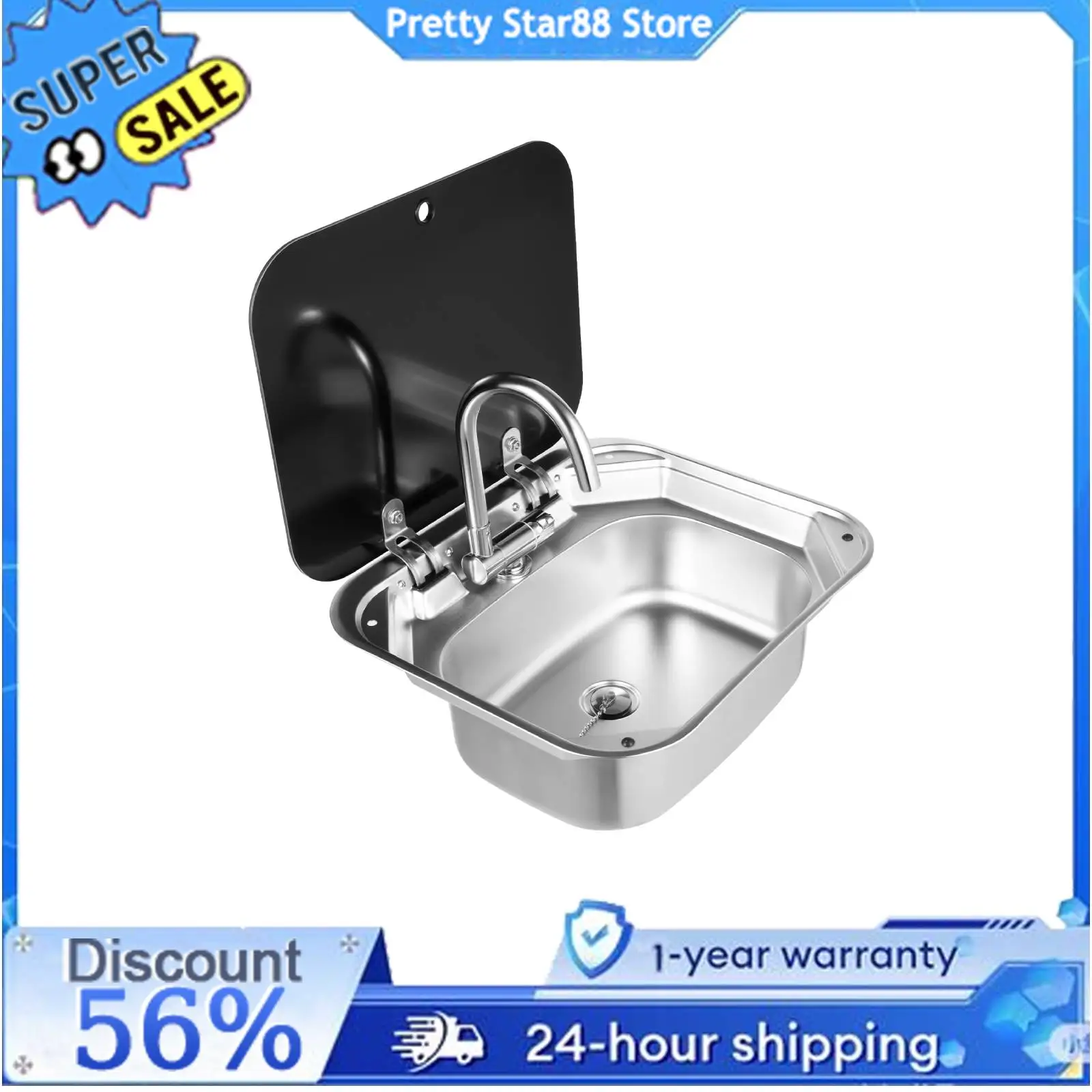 Раковина из закаленного стекла для автофургона, складной смеситель из нержавеющей стали, компактный дизайн, стильный вид, глубокая раковина, домашняя кухонная раковина
Раковина из закаленного стекла для автофургона, складной смеситель из нержавеющей стали, компактный дизайн, стильный вид, глубокая раковина, домашняя кухонная раковина