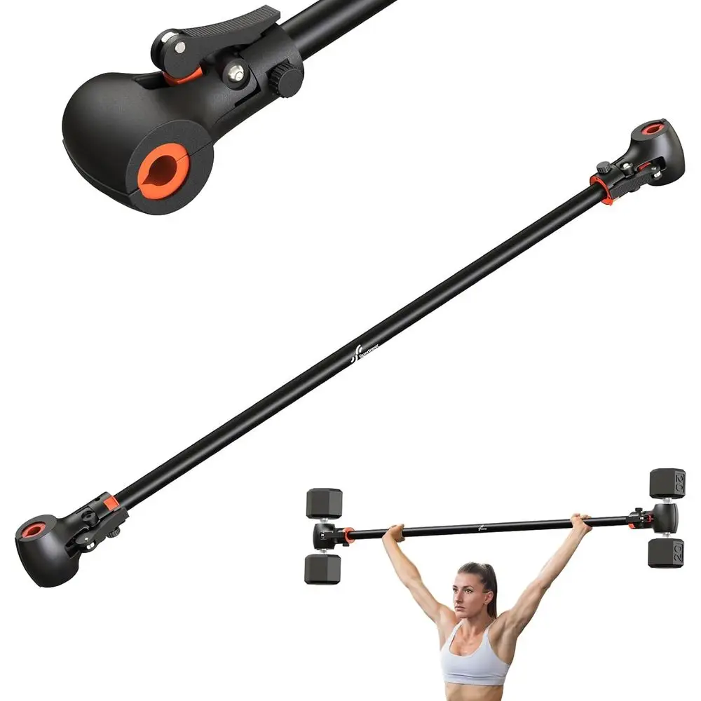 Adjustable Heavy-Duty Bar for 200 lb Capacity - Ideal for Squats, Bench Press, Deadlifts, and Home Gym Workouts
Adjustable Heavy-Duty Bar for 200 lb Capacity - Ideal for Squats, Bench Press, Deadlifts, and Home Gym Workouts