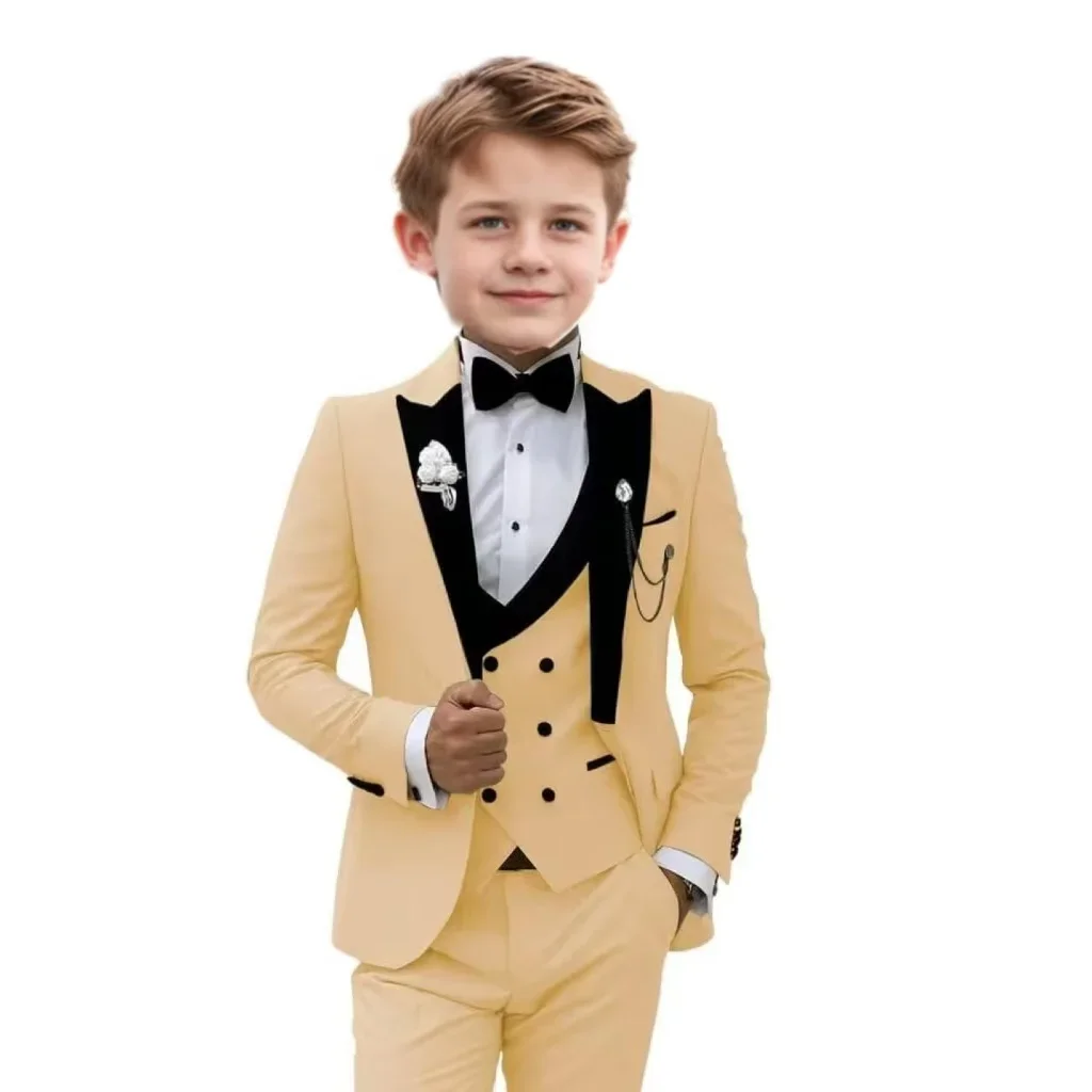 Elegant Boy Suit 3-Piece Wedding Suit Suit Boys Blazer Suit Single Breasted Boy Dress Performance Evening Dresses
Elegant Boy Suit 3-Piece Wedding Suit Suit Boys Blazer Suit Single Breasted Boy Dress Performance Evening Dresses