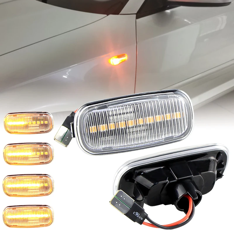 2× for Audi A3 S3 8P/A4 RS4/S4 B6 B7/A4 S4 RS4 B8/A6 C5/S6 RS6 C7 2005-2011 LED Dynamic Side Marker Light Turn Signal Indicator
2× for Audi A3 S3 8P/A4 RS4/S4 B6 B7/A4 S4 RS4 B8/A6 C5/S6 RS6 C7 2005-2011 LED Dynamic Side Marker Light Turn Signal Indicator