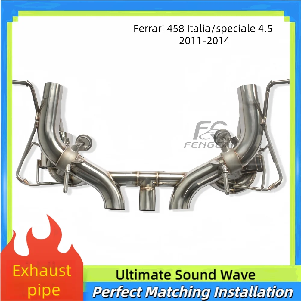 Глушитель выхлопной системы Catback для Ferrari 458 Italia/специальный 4,5 2011-2014 годы, вакуумный клапан из нержавеющей стали, выхлопная труба, автозапчасти
Глушитель выхлопной системы Catback для Ferrari 458 Italia/специальный 4,5 2011-2014 годы, вакуумный клапан из нержавеющей стали, выхлопная труба, автозапчасти