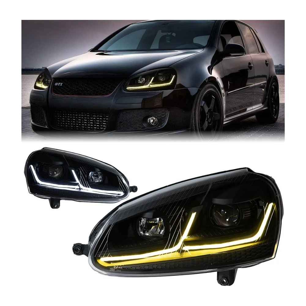 Golf 5 Headlights 2006-2010 DRL LED Upgrade Turn Signal Head Lamp Modified Assembly Signal Auto Accessories for VW
Golf 5 Headlights 2006-2010 DRL LED Upgrade Turn Signal Head Lamp Modified Assembly Signal Auto Accessories for VW