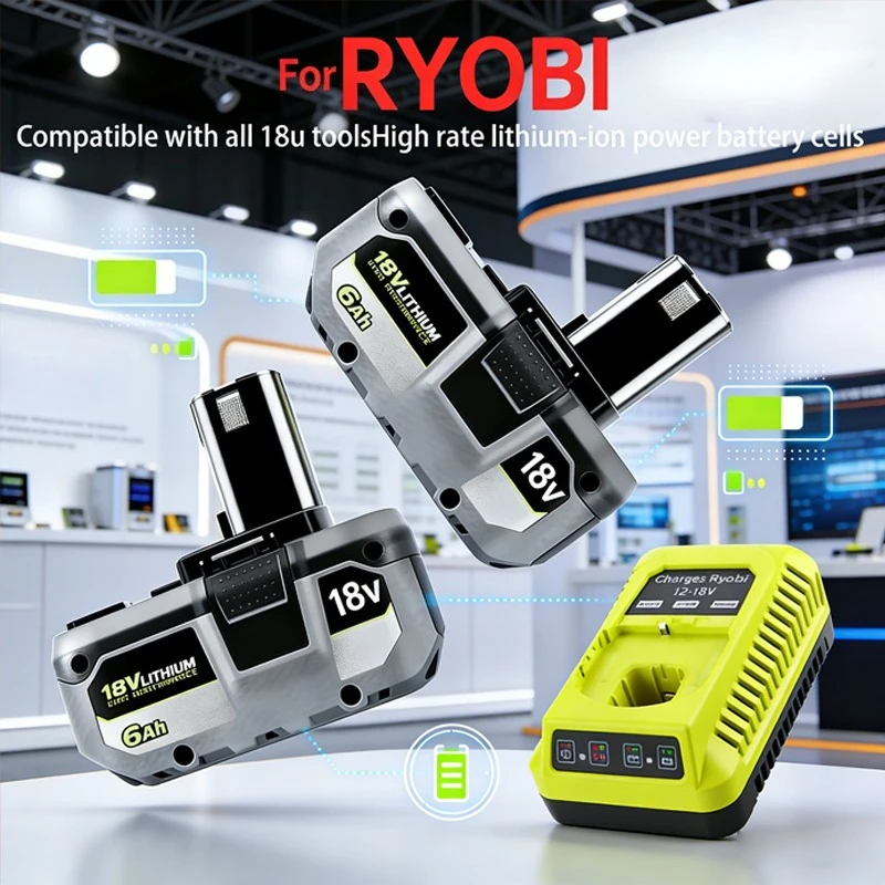Для высокопроизводительной литиевой батареи RYOBI 8,0 Ач, 18 В с низким саморазрядом, подходит для всех инструментов P104, P107 P108 P109 RB18L20
Для высокопроизводительной литиевой батареи RYOBI 8,0 Ач, 18 В с низким саморазрядом, подходит для всех инструментов P104, P107 P108 P109 RB18L20
