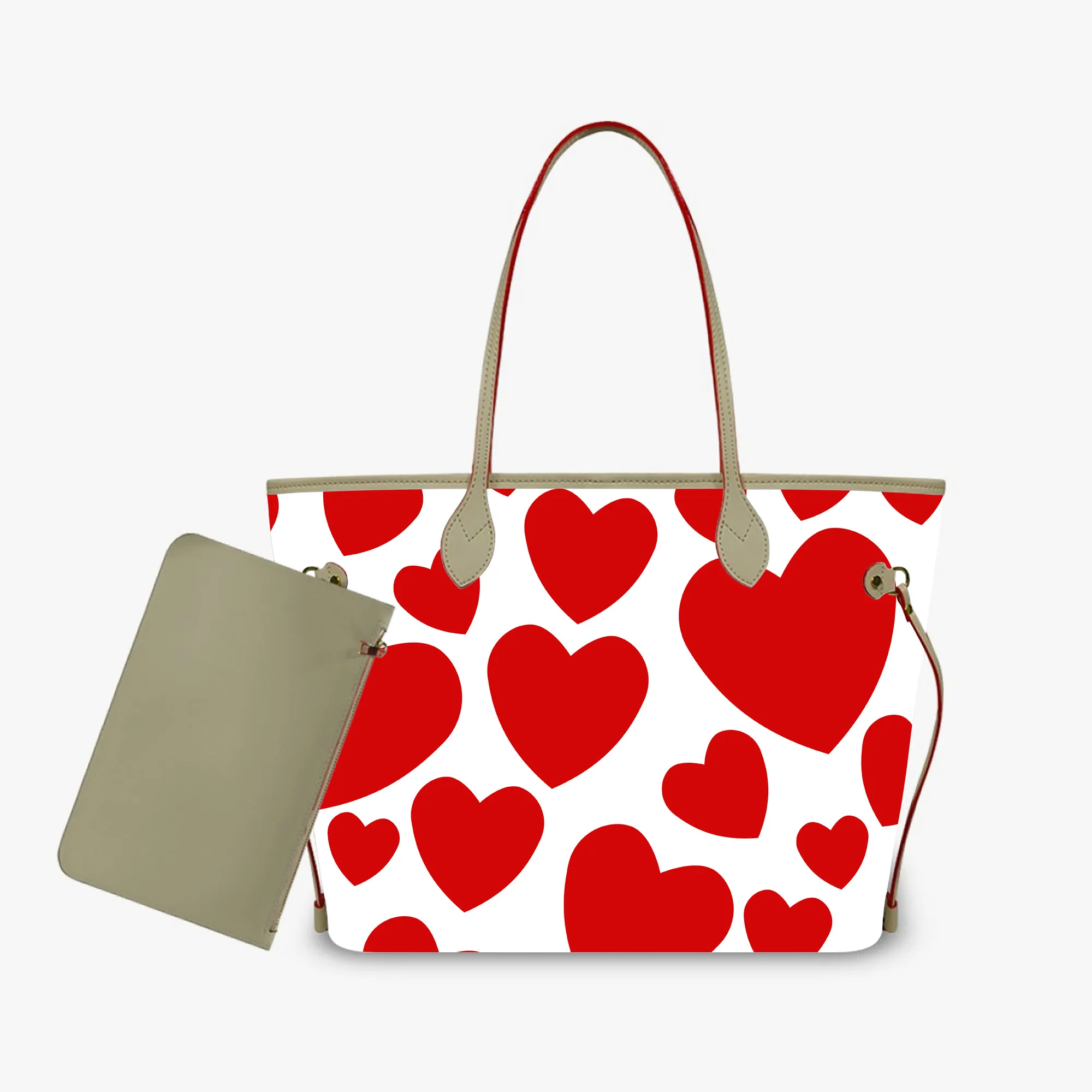 High-Quality Love-Themed Elements In A Large-Capacity Handbag. Women'S Pu Bag Customizable Pattern Elements
High-Quality Love-Themed Elements In A Large-Capacity Handbag. Women'S Pu Bag Customizable Pattern Elements