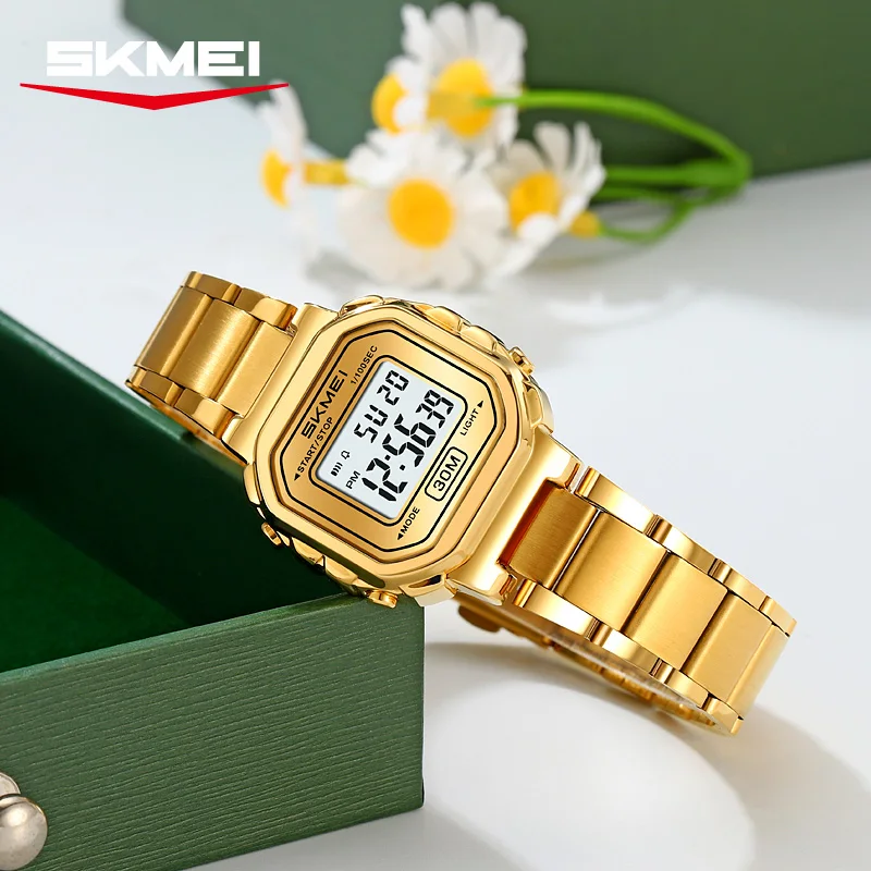 SKMEI Sports Waterproof Small Dial Clock Digital Wristwatches Women's Freshness Vitality Stainless Steel Strip Watch Reloj Mujer
SKMEI Sports Waterproof Small Dial Clock Digital Wristwatches Women's Freshness Vitality Stainless Steel Strip Watch Reloj Mujer
