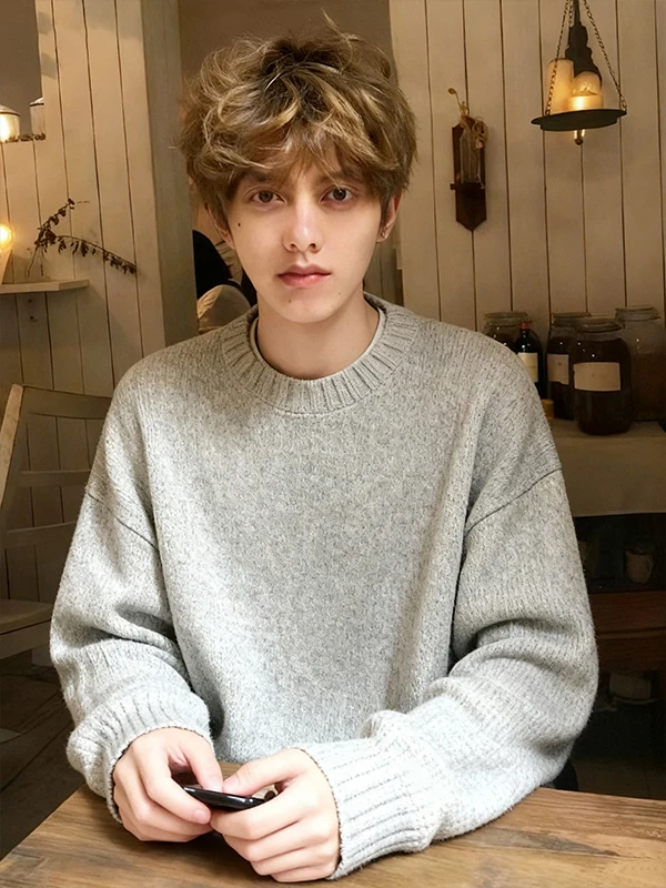 ay Fce Lined round Ne Knitwear Men Winter American Retro Lazy Inner Wear Base irt Cleanfit Inner irt
ay Fce Lined round Ne Knitwear Men Winter American Retro Lazy Inner Wear Base irt Cleanfit Inner irt