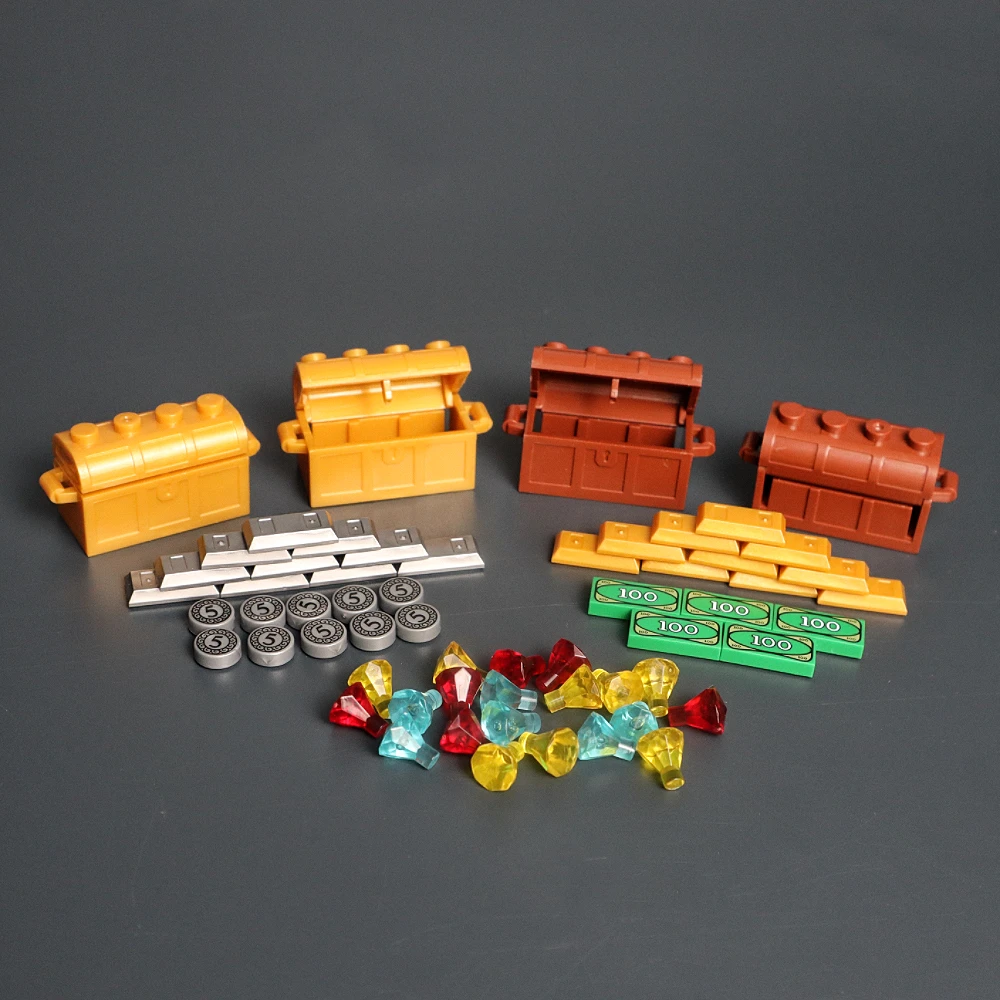 MOC Friends Accessories Building Blocks Toys 100 Dollar Bill Money Pattern Gold Silver Cash Treasure Box Parts Blocks for Kids
MOC Friends Accessories Building Blocks Toys 100 Dollar Bill Money Pattern Gold Silver Cash Treasure Box Parts Blocks for Kids