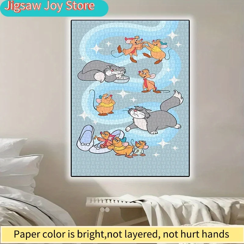 Disney Paper Puzzle, DIY Jigsaw Puzzles, Cinderella Mouse Cartoon Character High-Quality White Card Material, Suitable for Ga
Disney Paper Puzzle, DIY Jigsaw Puzzles, Cinderella Mouse Cartoon Character High-Quality White Card Material, Suitable for Ga