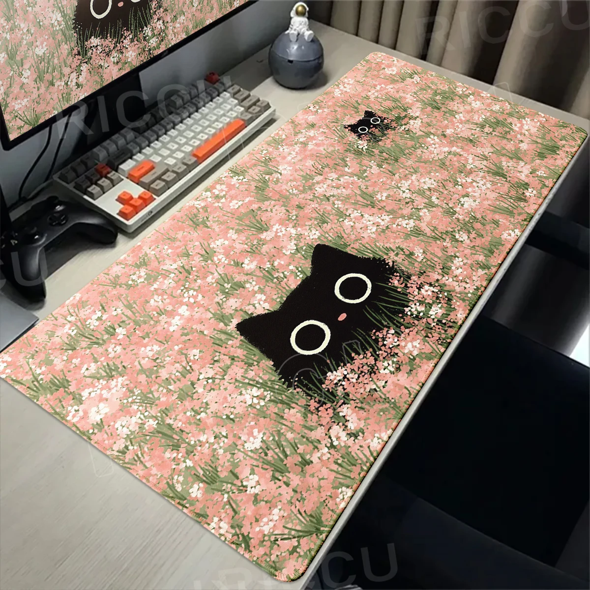 Lovely Black Cat Large Gaming Keyboard Mouse Pad Computer Gamer Tabletpad Long Flower Mousepad Cute Mats Office PC accessories
Lovely Black Cat Large Gaming Keyboard Mouse Pad Computer Gamer Tabletpad Long Flower Mousepad Cute Mats Office PC accessories