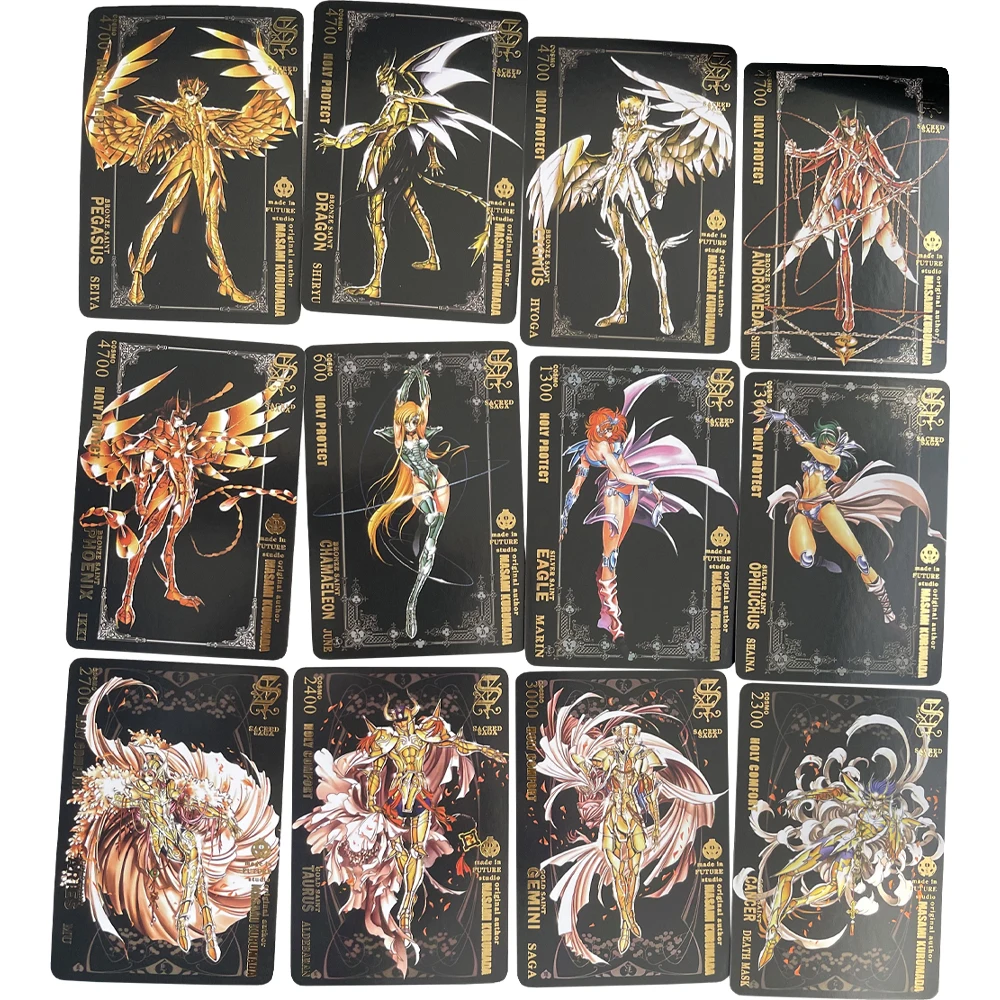 108Pcs/set Saint Seiya Stamped Collector Cards Gold Saint Aldebaran Aiolos Shiryu Ikki Classic Anime Collection Cards Gift Toys
108Pcs/set Saint Seiya Stamped Collector Cards Gold Saint Aldebaran Aiolos Shiryu Ikki Classic Anime Collection Cards Gift Toys