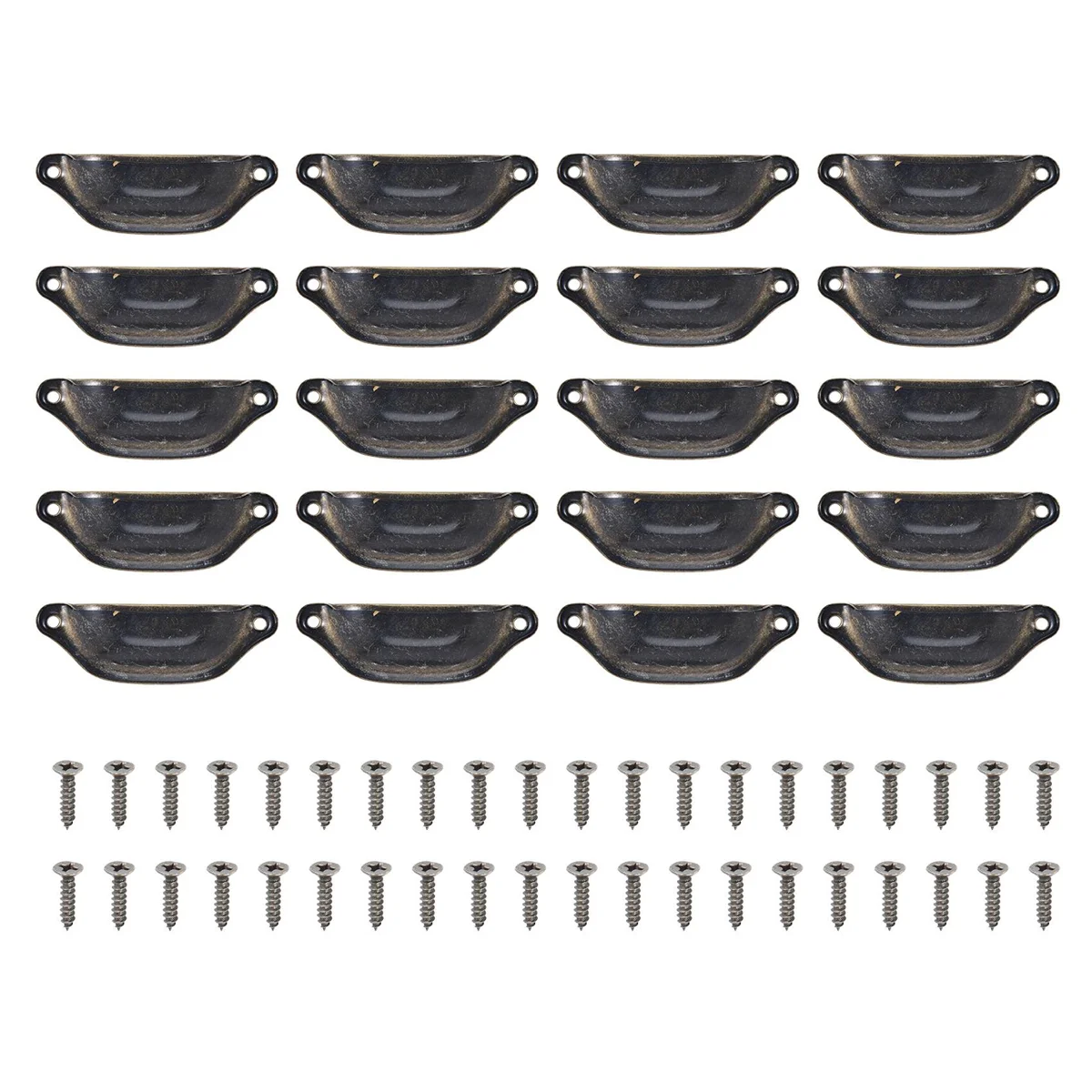 20Pcs Vintage Drawer Door Cabinet Iron Shell Cup Handle Cupboard Knob 9.7cmx3.5cm
20Pcs Vintage Drawer Door Cabinet Iron Shell Cup Handle Cupboard Knob 9.7cmx3.5cm