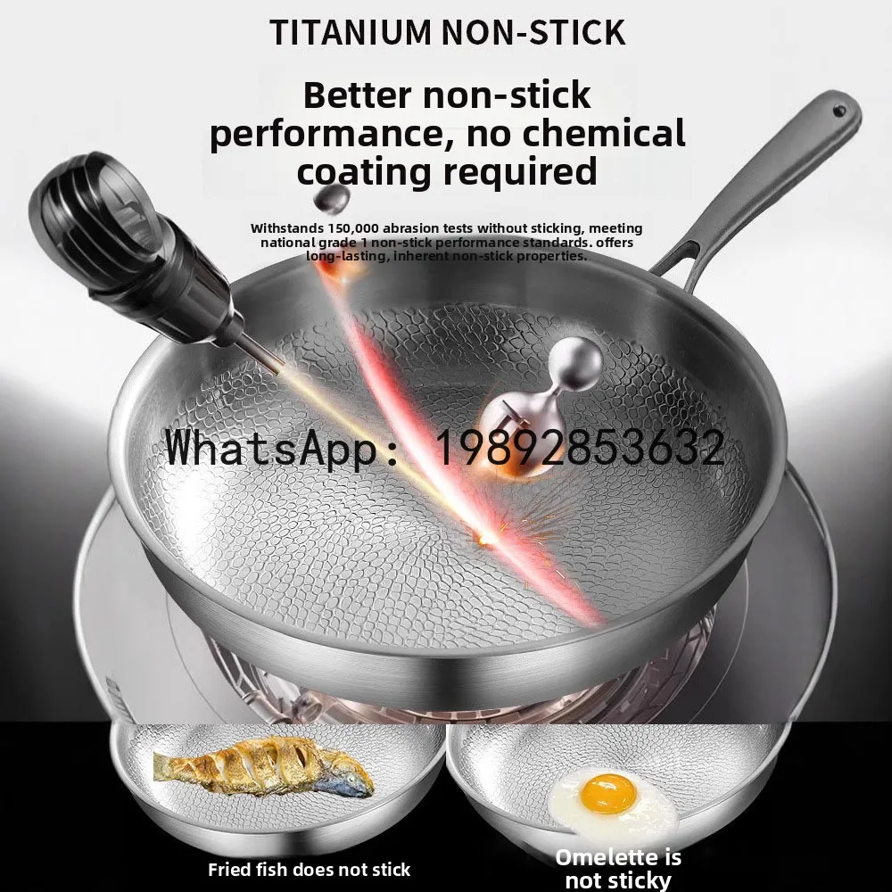 Uncoated non-stick frying pan - suitable for induction cooktops and gas stoves - perfect for egg crepes and steak
Uncoated non-stick frying pan - suitable for induction cooktops and gas stoves - perfect for egg crepes and steak