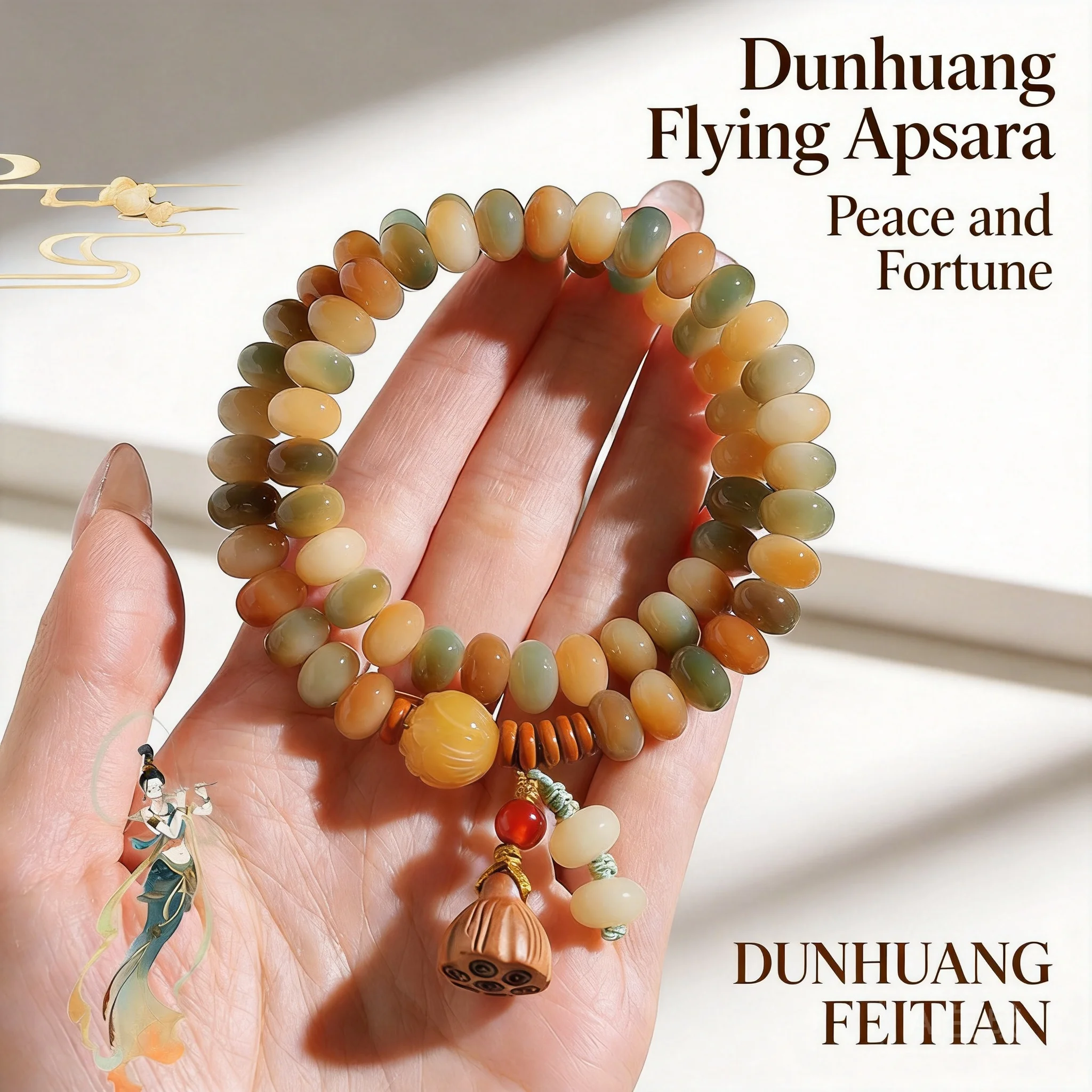 Natural Bodhi Root Beaded Bracelet 2026 Chinese Style Dunhuang Lucky Lotus Pendant Buddhist Prayer Beads For Wenwan Collection
Natural Bodhi Root Beaded Bracelet 2026 Chinese Style Dunhuang Lucky Lotus Pendant Buddhist Prayer Beads For Wenwan Collection