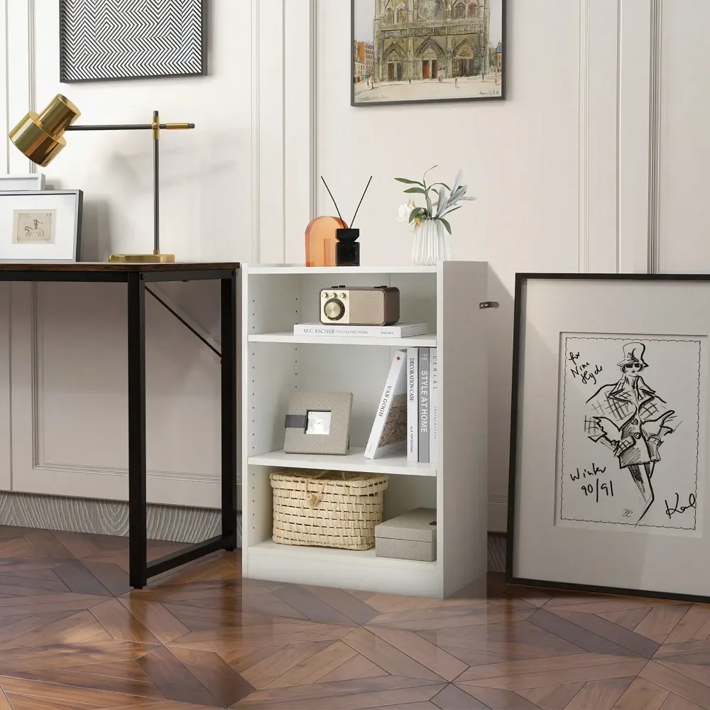 3Tier Bookcase Open Multipurpose Display Rack Cabinet With Adjustable Shelves Black White
3Tier Bookcase Open Multipurpose Display Rack Cabinet With Adjustable Shelves Black White