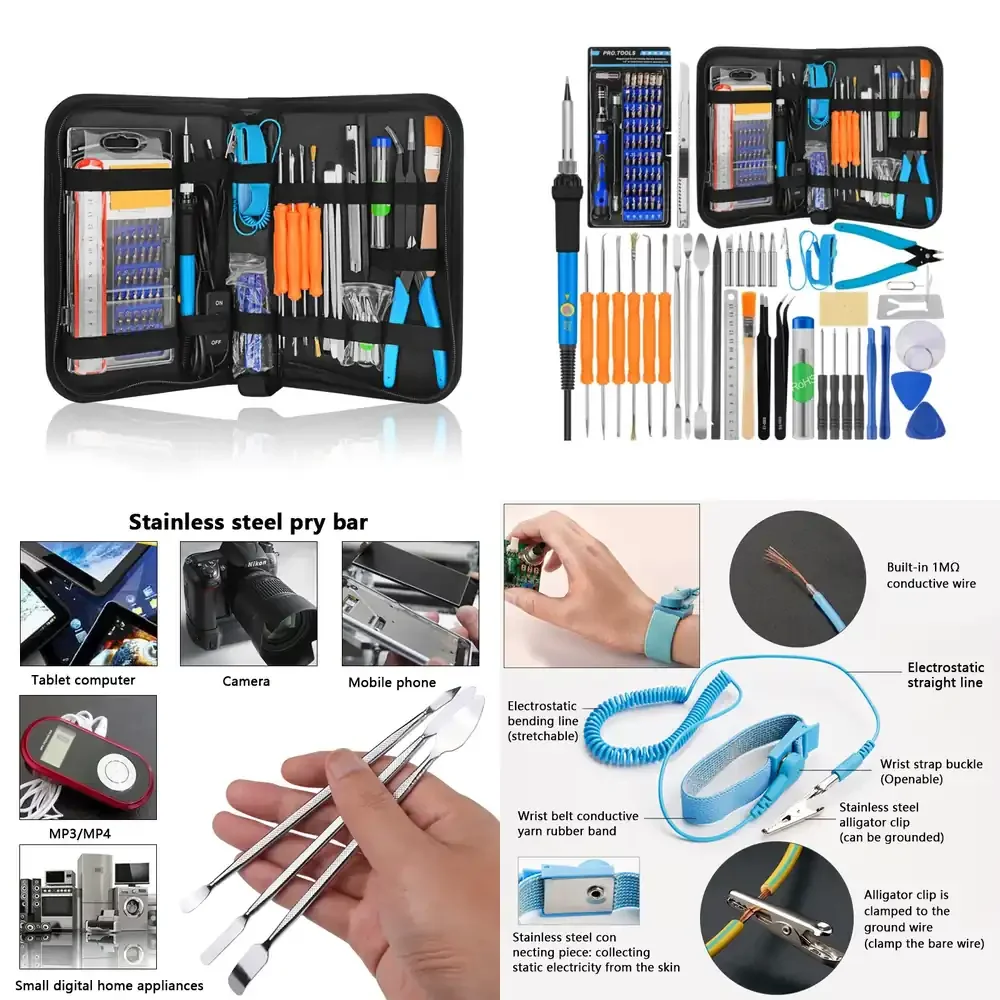 Soldering Iron Kit Temperature Adjustable
Soldering Iron Kit Temperature Adjustable