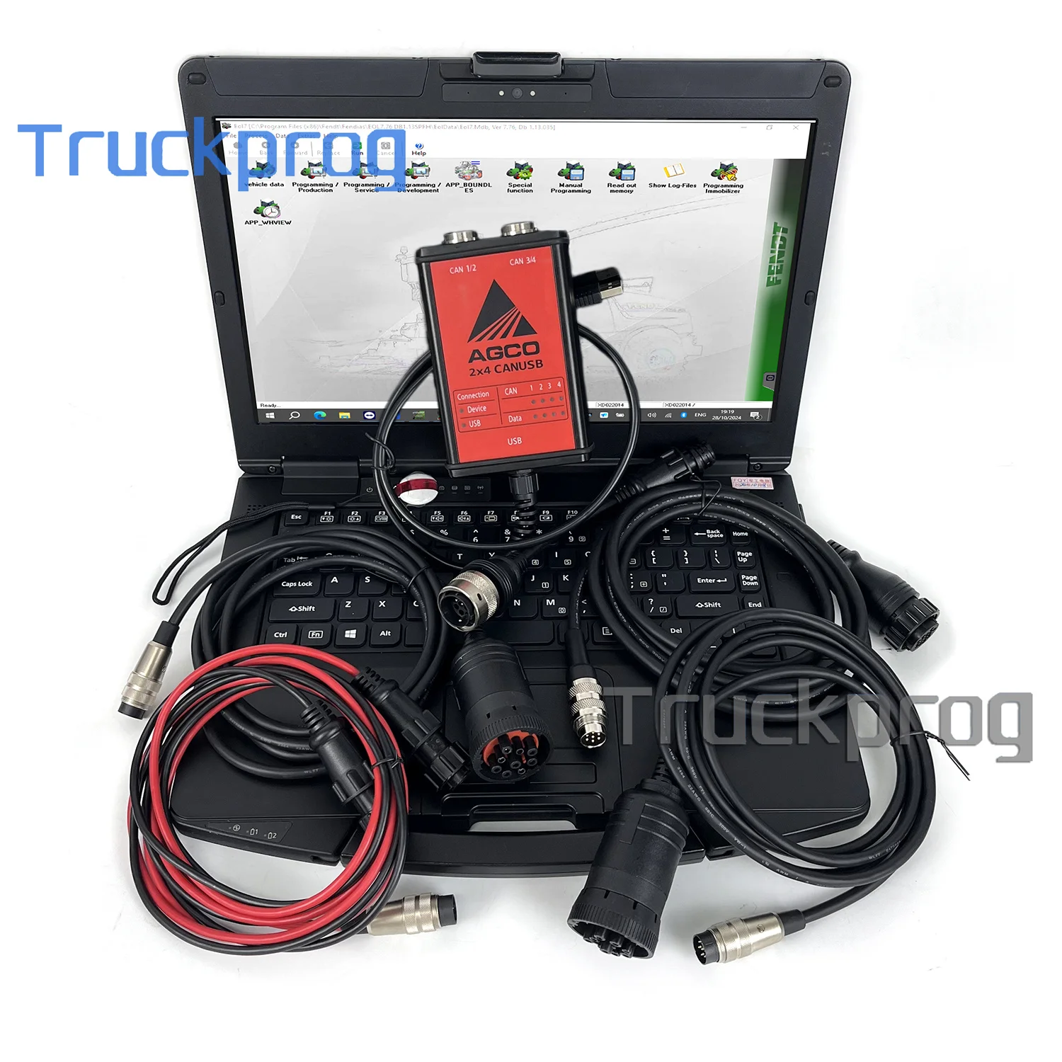 Agriculture Tractor For AGCO 2x4 CANUSB FENDT ForAGCO EDT Interface Electronic Data Diagnostic Tool with key dongle CF54 Laptop
Agriculture Tractor For AGCO 2x4 CANUSB FENDT ForAGCO EDT Interface Electronic Data Diagnostic Tool with key dongle CF54 Laptop
