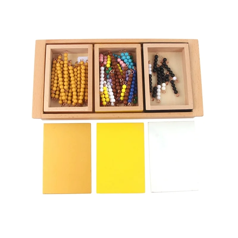 Montessori Multiplication Snake Game Pearl Beads Materials w/ Wood Tray Mathematical Educational Equipment Kids Learning Toys
Montessori Multiplication Snake Game Pearl Beads Materials w/ Wood Tray Mathematical Educational Equipment Kids Learning Toys