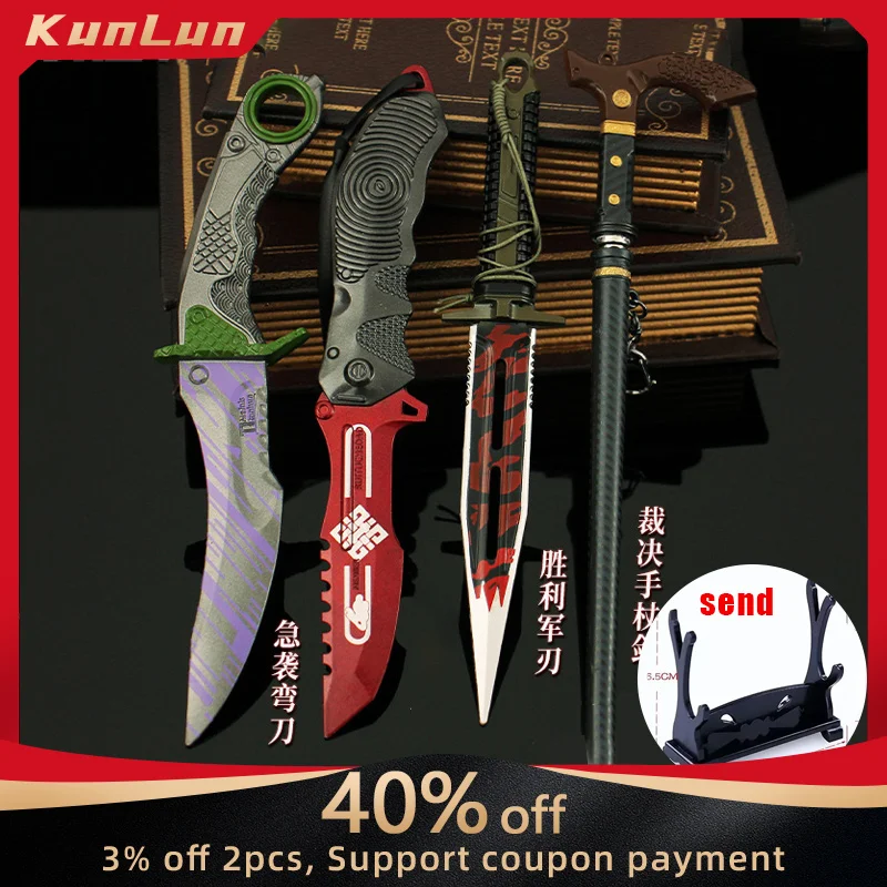 Game ARENA BREAKOUT: INFINTE Weapon All Metal Craft Model Militery Training Knife Quick Attack Curved Knives Safety Toys Boys
Game ARENA BREAKOUT: INFINTE Weapon All Metal Craft Model Militery Training Knife Quick Attack Curved Knives Safety Toys Boys