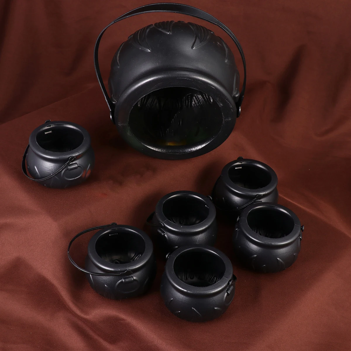 7 Pcs Witch Flame Bucket Witches Cauldron Halloween Inflatable Kettle Pot Black
7 Pcs Witch Flame Bucket Witches Cauldron Halloween Inflatable Kettle Pot Black
