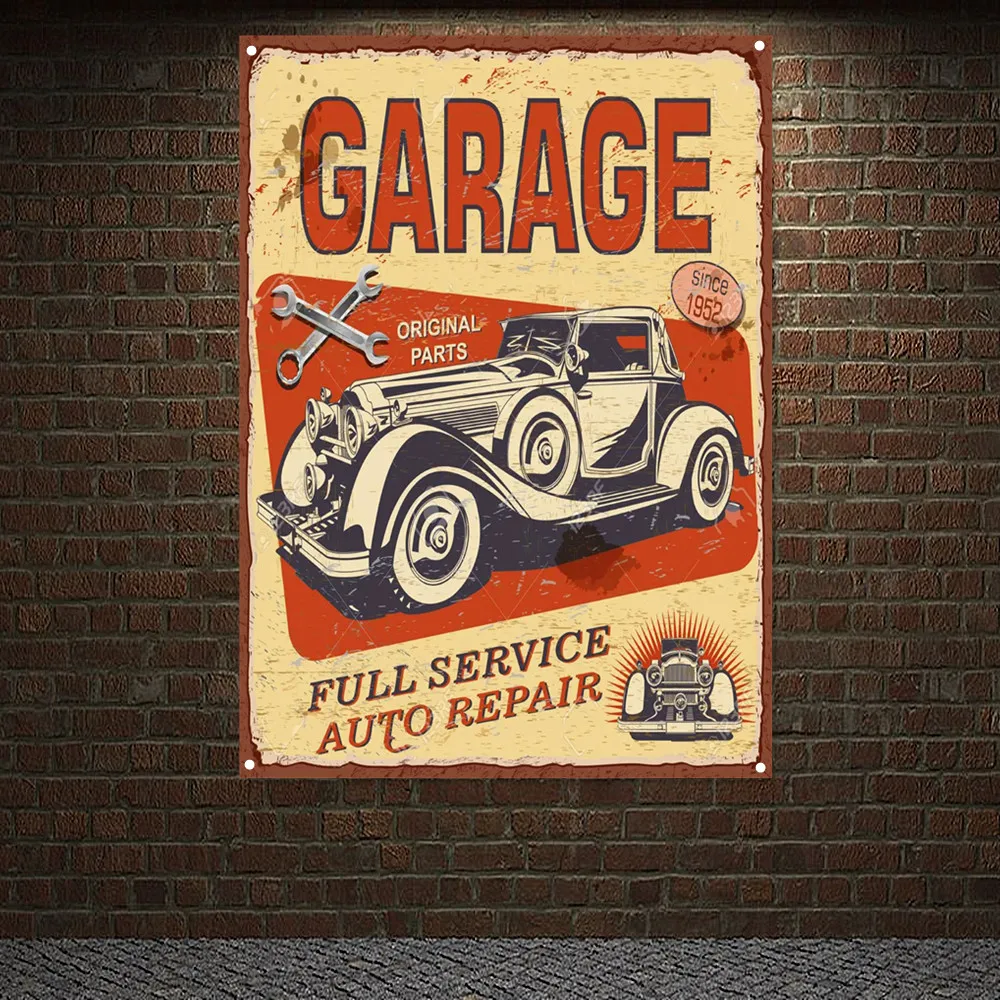FULL SERVICE AUTO REPAIR Vintage CAR Poster Flag Auto Repair Shop Wall Decor Painting Banner Tapestry For Garage Gas Station
FULL SERVICE AUTO REPAIR Vintage CAR Poster Flag Auto Repair Shop Wall Decor Painting Banner Tapestry For Garage Gas Station