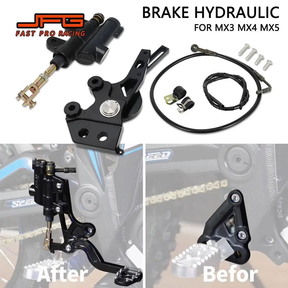 Motorcycle Accessories Rear Hydraulic Foot Brake Pedal Lever Kit For Talaria Sting MX3 MX4 MX5 For TALARIA Electric Dirt E-Bike
Motorcycle Accessories Rear Hydraulic Foot Brake Pedal Lever Kit For Talaria Sting MX3 MX4 MX5 For TALARIA Electric Dirt E-Bike