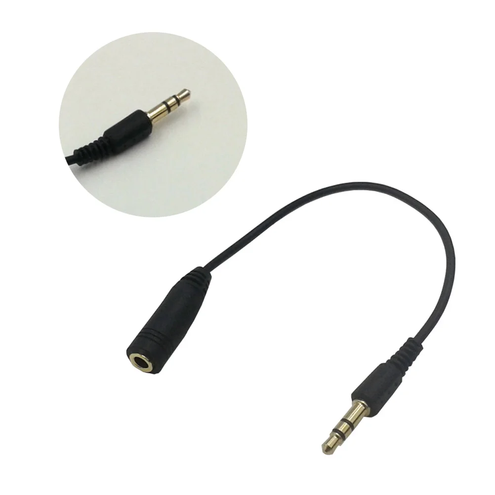 23cm 3.5mm Male to Female Stereo Audio Extension Cable Black Headphone Aux Extension Cable High Transmission Signal for Music
23cm 3.5mm Male to Female Stereo Audio Extension Cable Black Headphone Aux Extension Cable High Transmission Signal for Music