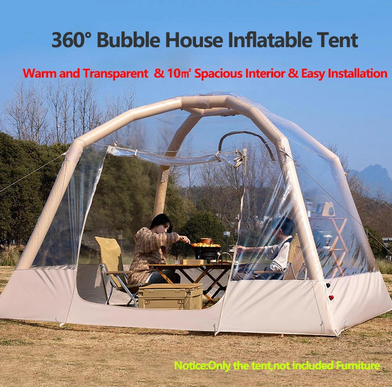 10㎡ Outdoor Open-Air Starry Sky Transparent Tent Trendy 360° Inflatable Bubble Dome Tent Sunroom Camping Yurt Marquee
10㎡ Outdoor Open-Air Starry Sky Transparent Tent Trendy 360° Inflatable Bubble Dome Tent Sunroom Camping Yurt Marquee