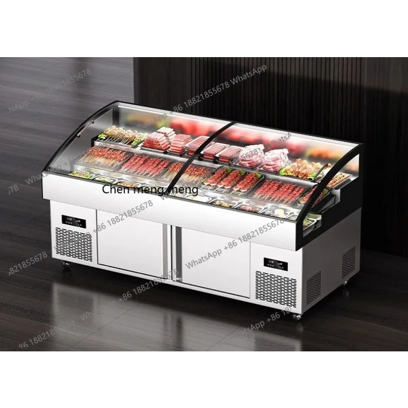 Staircase ice table display refrigerator commercial cold dishes fresh order cabinet
Staircase ice table display refrigerator commercial cold dishes fresh order cabinet