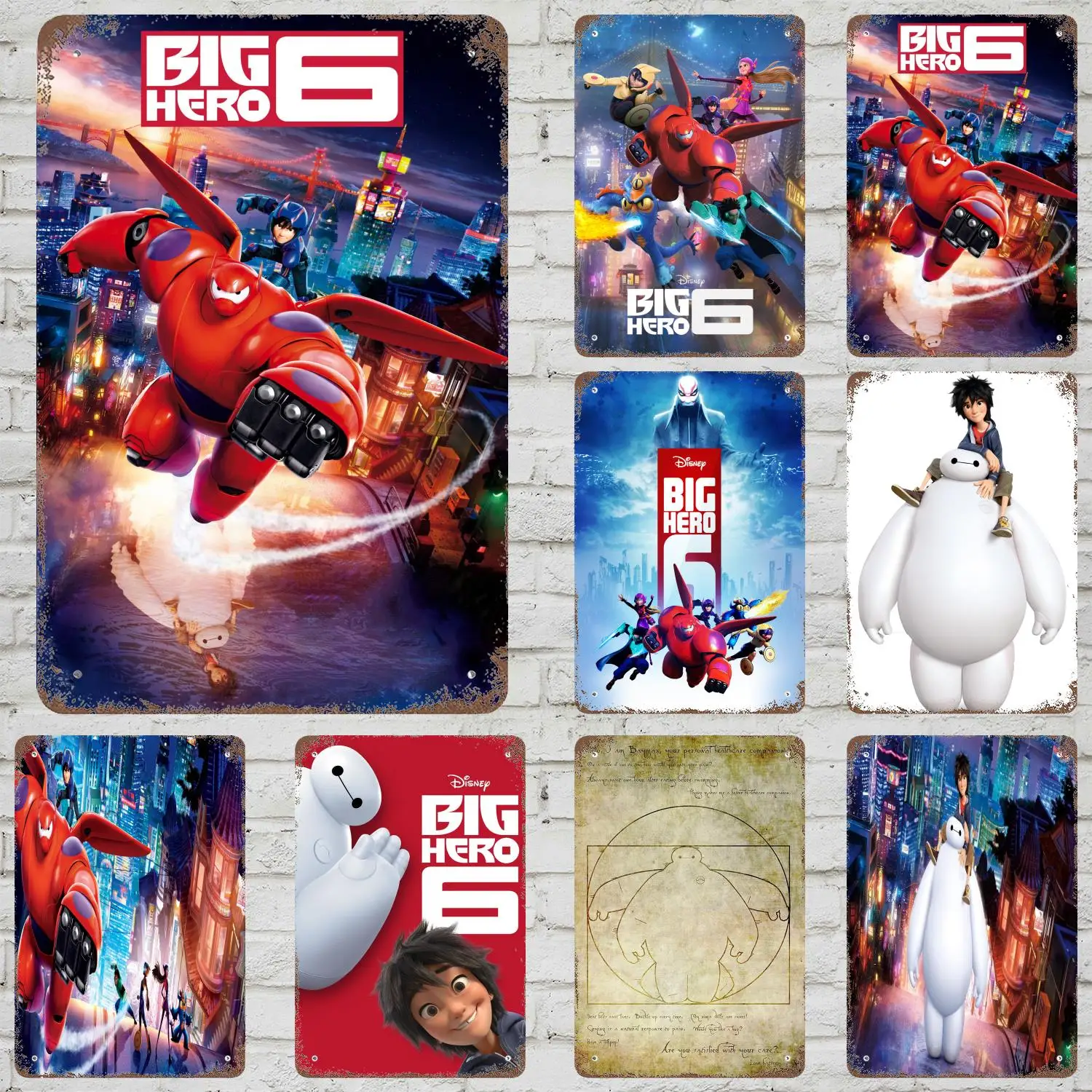 MINISO Big Hero 6 Decor Vintage Metal Signs Tin Signs Captain Poster Decor for Bar Pub Club Man Cave Wall Decoration
MINISO Big Hero 6 Decor Vintage Metal Signs Tin Signs Captain Poster Decor for Bar Pub Club Man Cave Wall Decoration
