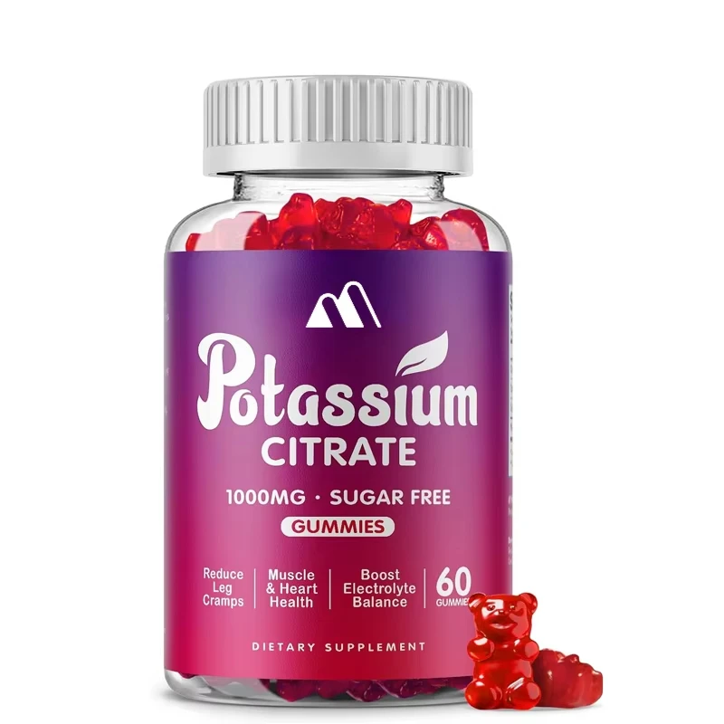 1000mg Potassium Citrate Gummies, A Potassium Supplement for Adult Men and Women, Support Leg Spasms and Muscle Health
1000mg Potassium Citrate Gummies, A Potassium Supplement for Adult Men and Women, Support Leg Spasms and Muscle Health