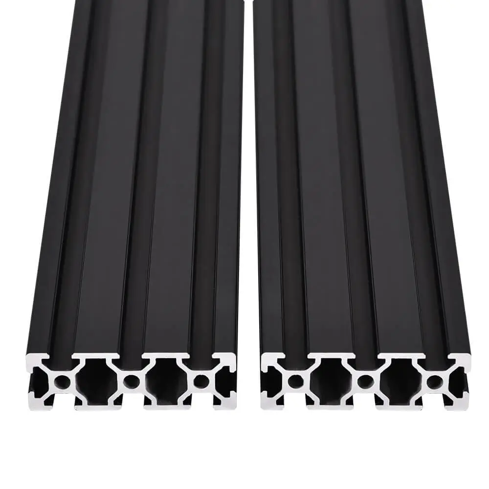 2PCS 2060 T-Slot Aluminum Extrusion 59 inch 1500mm Black Anodized Linear Rail for 3D Printer CNC DIY
2PCS 2060 T-Slot Aluminum Extrusion 59 inch 1500mm Black Anodized Linear Rail for 3D Printer CNC DIY