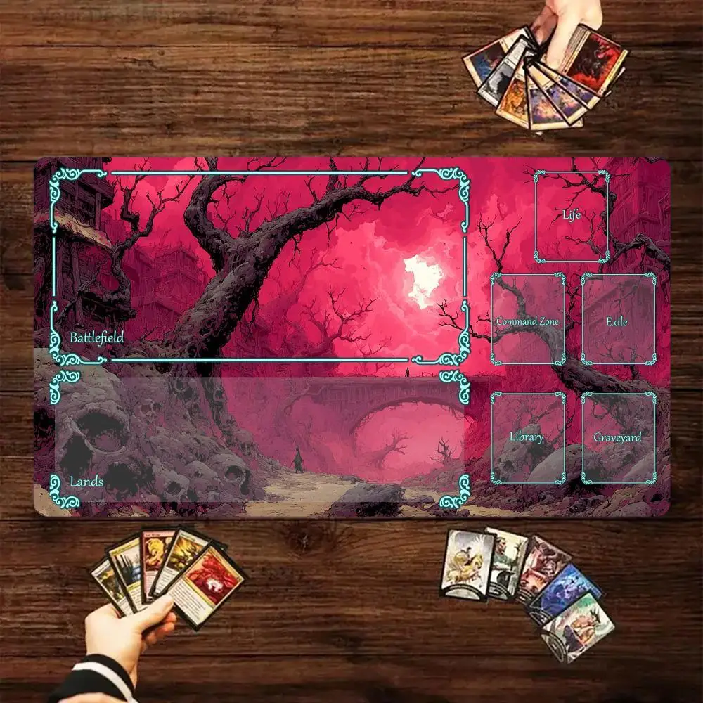 1Pcs Pink Nightmare Landscape MTG Playmat, Non-Slip Rubber Base Washable Cloth Surface TCG CCG Card Game Mat, Large Locked Edge
1Pcs Pink Nightmare Landscape MTG Playmat, Non-Slip Rubber Base Washable Cloth Surface TCG CCG Card Game Mat, Large Locked Edge