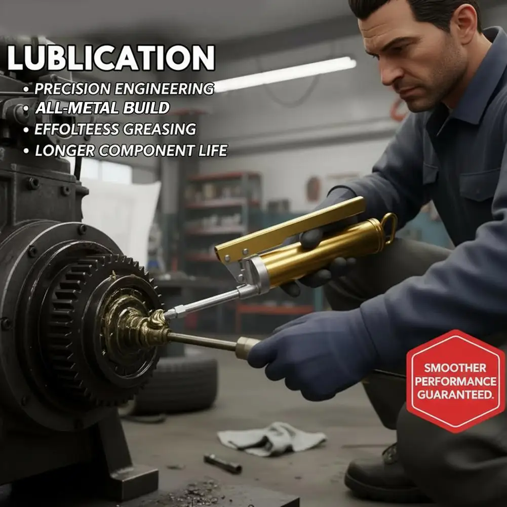 High Pressure Manual Grease Gun 100/200/400CC Lubrication Pump Hand Tool for Car Repair Industrial Lubricator Machine Greasing
High Pressure Manual Grease Gun 100/200/400CC Lubrication Pump Hand Tool for Car Repair Industrial Lubricator Machine Greasing