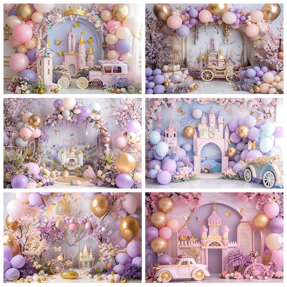 Pink Balloon Castle Princess Birthday Party Background Floral Balloon Baby Shower Party Decoration Photography Studio Supplies
Pink Balloon Castle Princess Birthday Party Background Floral Balloon Baby Shower Party Decoration Photography Studio Supplies