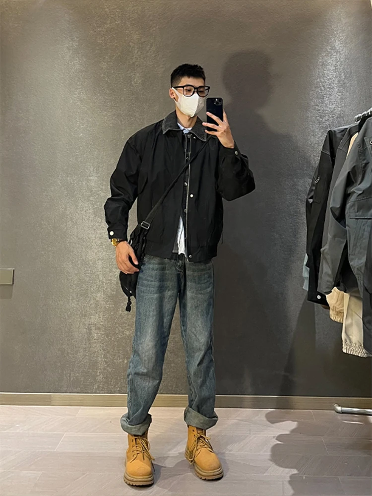 American Sle Pilot Jaet Cool Bla Workwear Coat Men Spring Autumn Retro Sports irt Trendy Youth Polyester Fiber Long S...
American Sle Pilot Jaet Cool Bla Workwear Coat Men Spring Autumn Retro Sports irt Trendy Youth Polyester Fiber Long S...