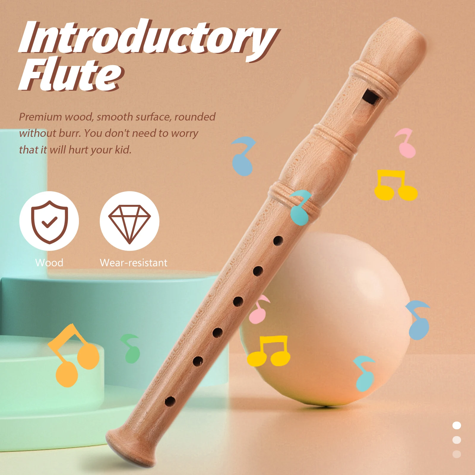 1pc Children Recorder Beginner Flute Premium Wood Smooth No Burr Kids Musical Instruments Soprano Wind Toy Educative Clarinet
1pc Children Recorder Beginner Flute Premium Wood Smooth No Burr Kids Musical Instruments Soprano Wind Toy Educative Clarinet
