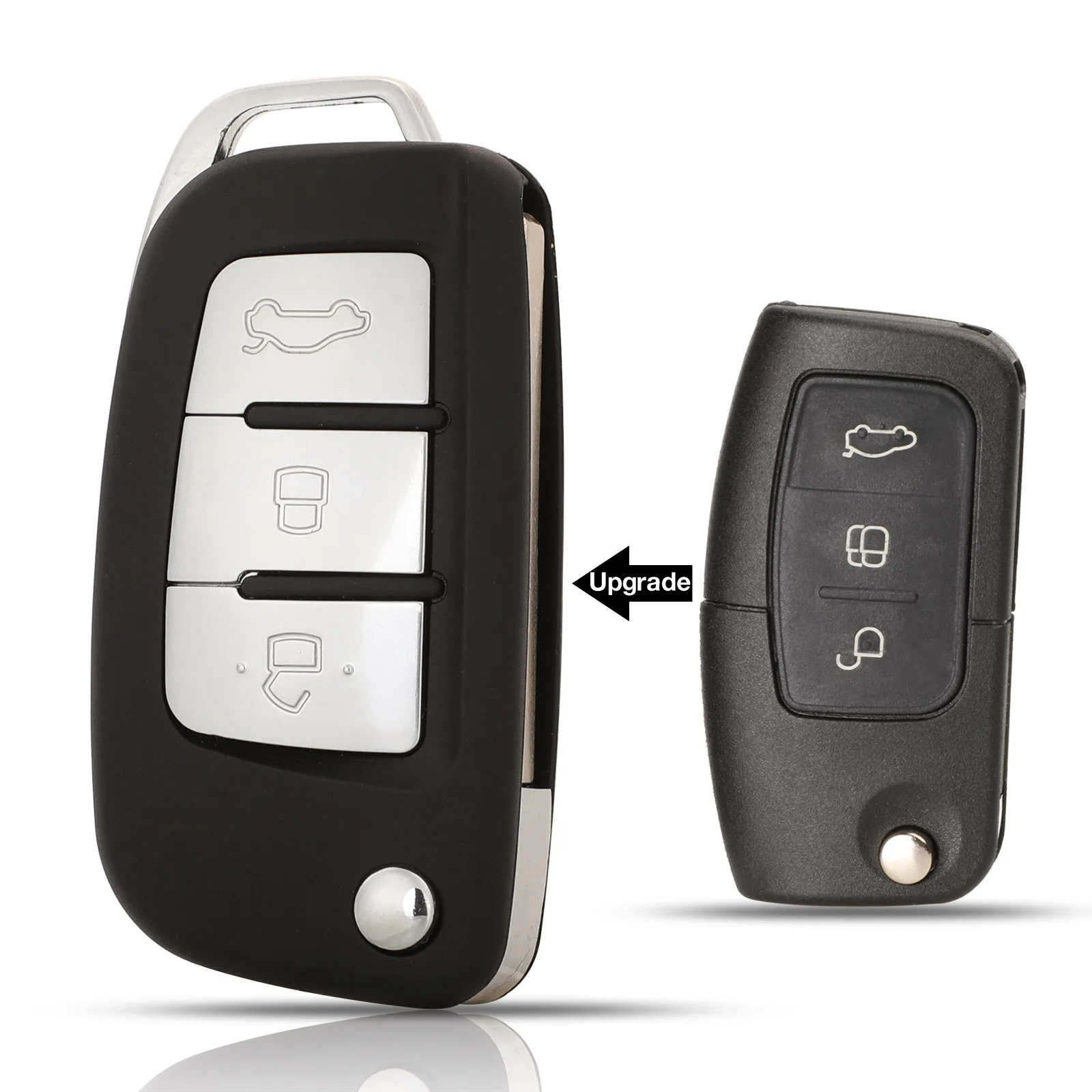 jingyuqin Modified 3 BTN Flip Remote Key Shell For Ford fusion Focus Fiesta MK7 mondeo MK3 mk4 Galaxy Ranger Fob Car Key Case
jingyuqin Modified 3 BTN Flip Remote Key Shell For Ford fusion Focus Fiesta MK7 mondeo MK3 mk4 Galaxy Ranger Fob Car Key Case