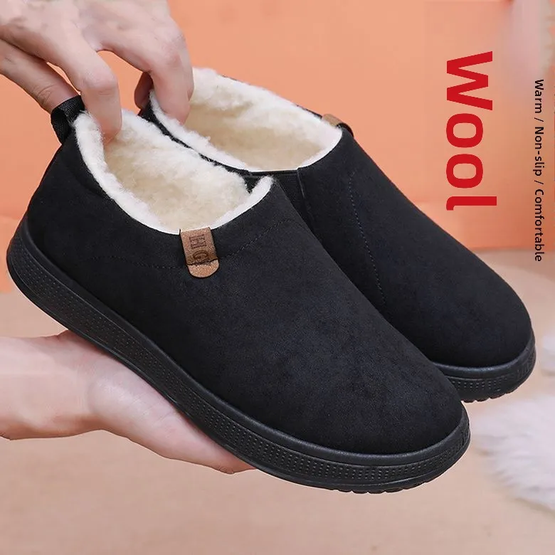 Winter Thiened Men's Snow Boots Anti-Slip Woolen Fce Lined Beijing Dad Casual oes Comfortable Cotton oes for Sports
Winter Thiened Men's Snow Boots Anti-Slip Woolen Fce Lined Beijing Dad Casual oes Comfortable Cotton oes for Sports