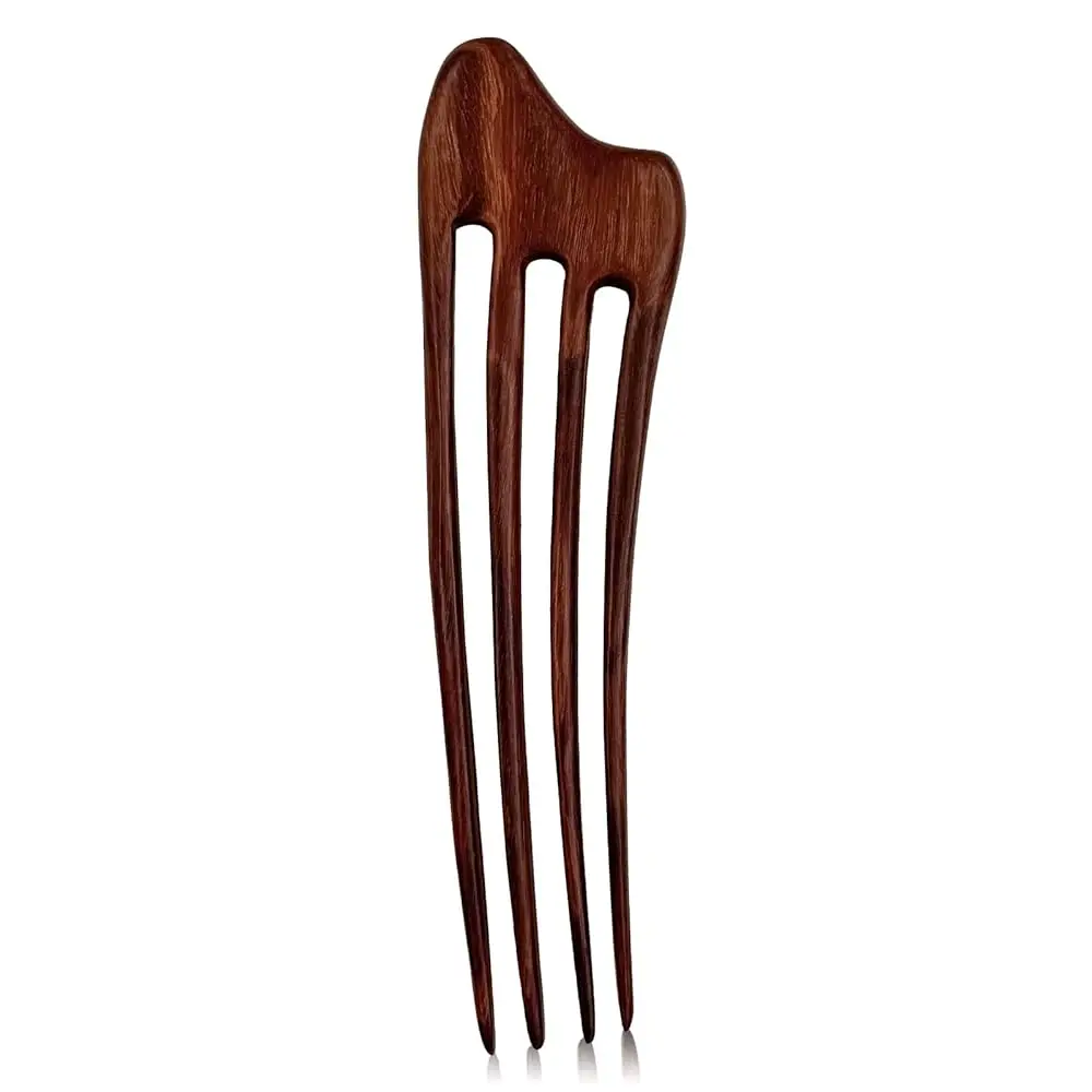 Wooden Hair Stick for Women Handmade French Hair Pin for Buns 4 Prongs Hair Fork for Long Hair Accessory Clip (Dark red(rosew
Wooden Hair Stick for Women Handmade French Hair Pin for Buns 4 Prongs Hair Fork for Long Hair Accessory Clip (Dark red(rosew