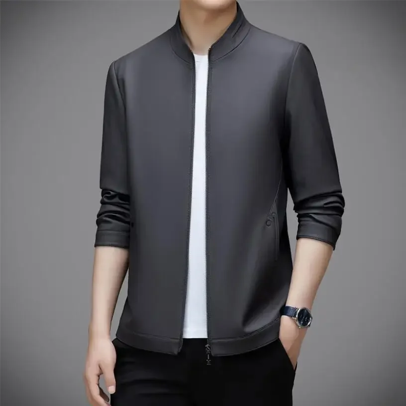 Spring and Autumn New Leather Clothes Men's PU Stand Collar Leather Jacket Thin Casual Jacket Handsome Jacket
Spring and Autumn New Leather Clothes Men's PU Stand Collar Leather Jacket Thin Casual Jacket Handsome Jacket