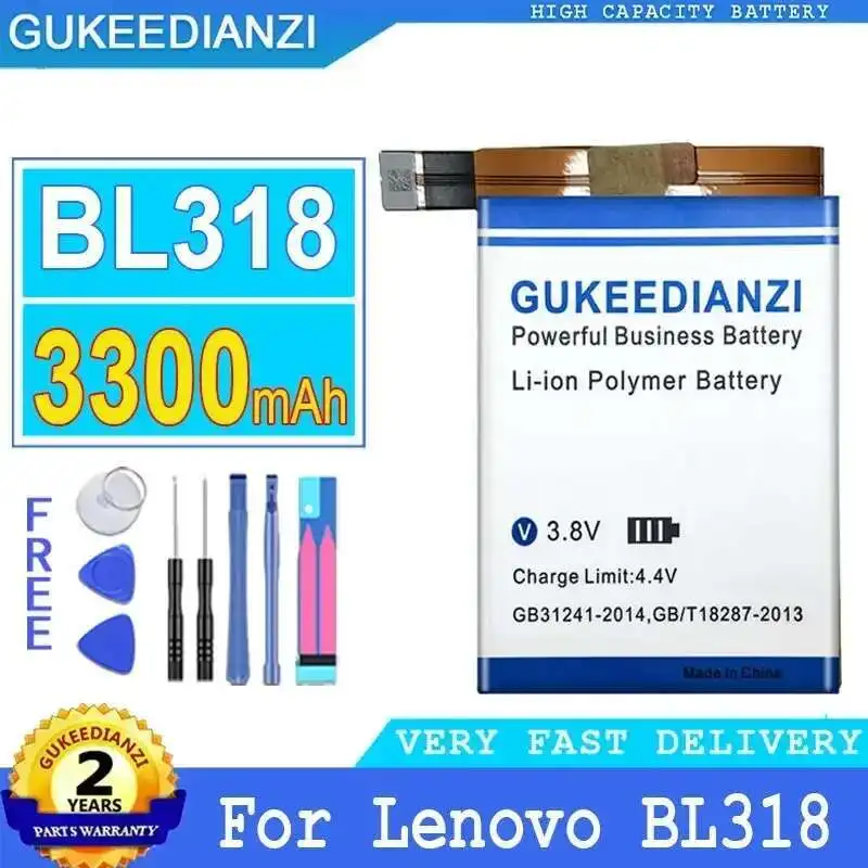 3300mAh Reliable Replacement For Lenovo Saver 2PRO L70081 Gaming Phone Mobile Phone Battery BL318
3300mAh Reliable Replacement For Lenovo Saver 2PRO L70081 Gaming Phone Mobile Phone Battery BL318