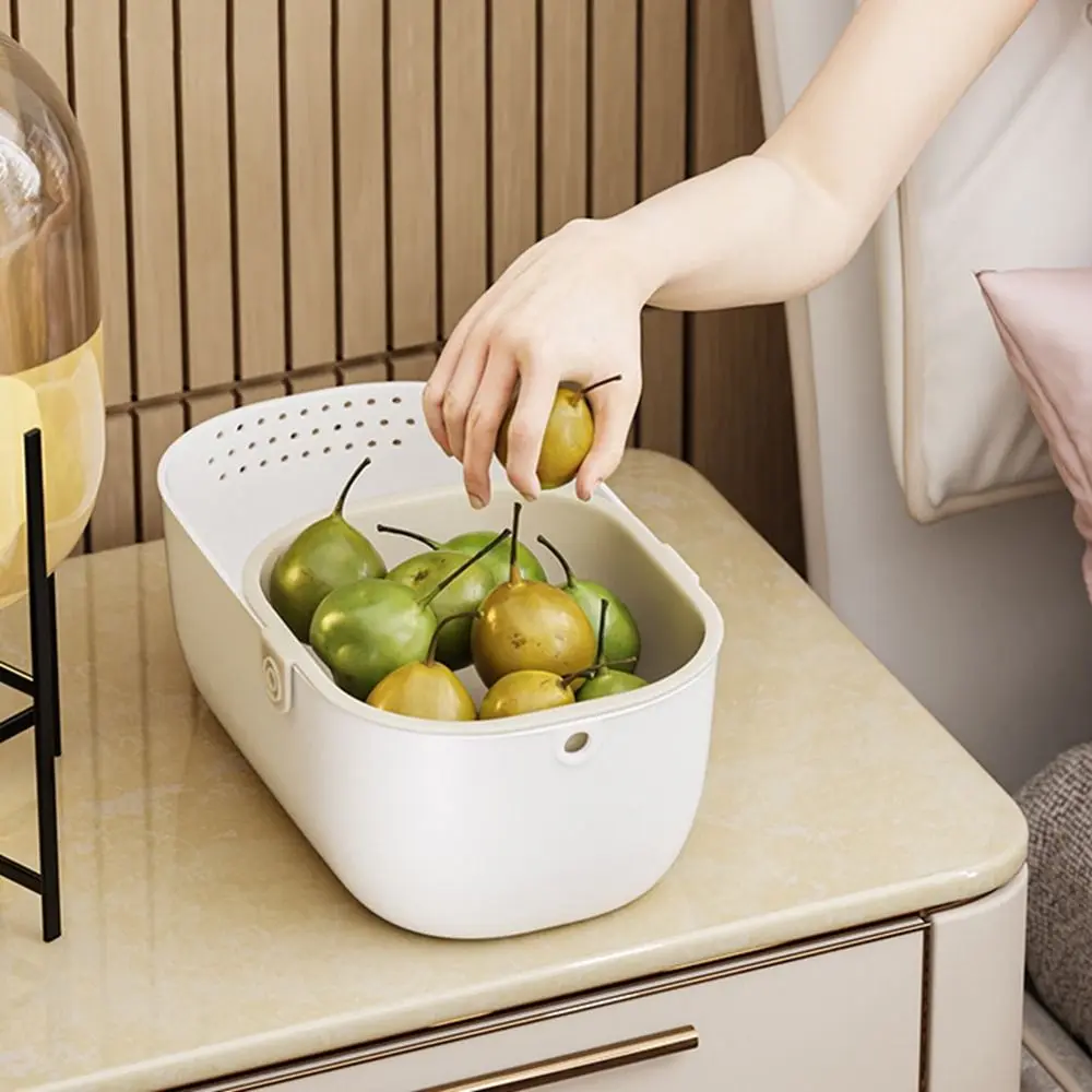 Multifunctional Large Capacity Double-Layer Fruit Drain Basket Thickened Drainable Dried Fruit Box Plastic Fruit Plate Kitchen
Multifunctional Large Capacity Double-Layer Fruit Drain Basket Thickened Drainable Dried Fruit Box Plastic Fruit Plate Kitchen