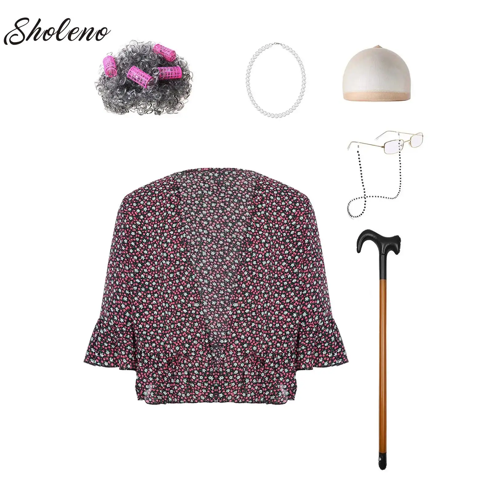 100 Days Of School Grandma Costume For Girls Old Lady Granny 100th Day Of School Accessory For Teens Halloween Carnival Outfits
100 Days Of School Grandma Costume For Girls Old Lady Granny 100th Day Of School Accessory For Teens Halloween Carnival Outfits