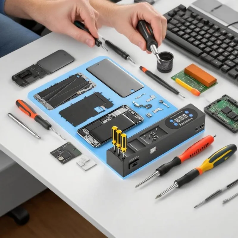 LCD Screen Separator with Heating Pad & Digital Thermostat for Phone & Tablet Repair Magnetic Screw Holder & Dust Removal Lamp
LCD Screen Separator with Heating Pad & Digital Thermostat for Phone & Tablet Repair Magnetic Screw Holder & Dust Removal Lamp