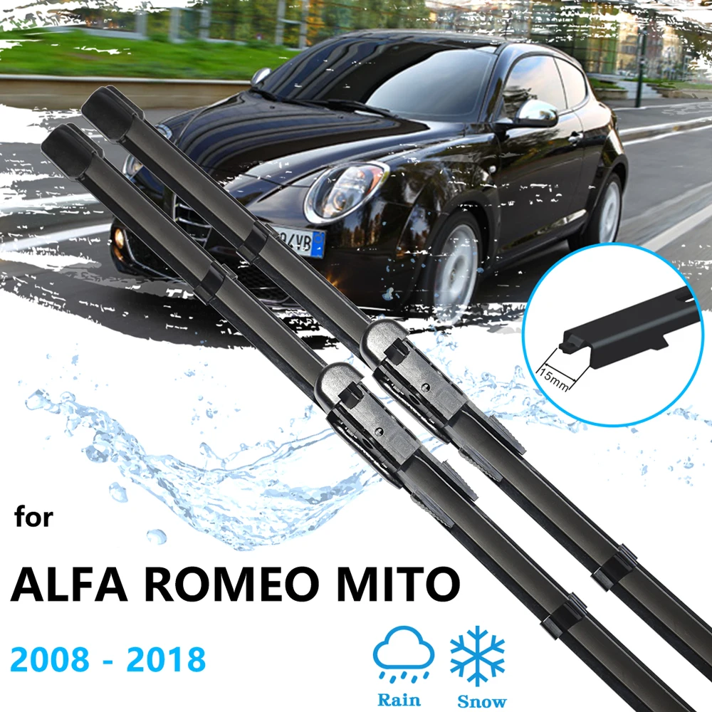 Для Alfa Romeo MiTo 2008 ~ 2018 передние и задние щетки стеклоочистителя, резиновый набор, щетки, мытье окон, ветровое стекло, автозапчасти, U J Hook
Для Alfa Romeo MiTo 2008 ~ 2018 передние и задние щетки стеклоочистителя, резиновый набор, щетки, мытье окон, ветровое стекло, автозапчасти, U J Hook