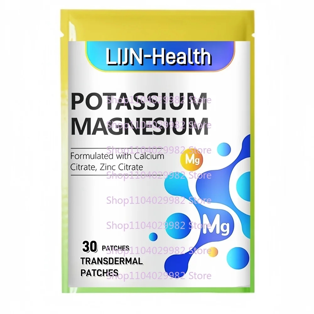 30 Patches Potassium Magnesium Transdermal Patches with Calcium Zinc for Leg Cramps, Bone & Muscle Health 
30 Patches Potassium Magnesium Transdermal Patches with Calcium Zinc for Leg Cramps, Bone & Muscle Health