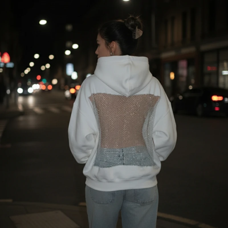 Прозрачная сетчатая толстовка с капюшоном, женский полый прозрачный пуловер, легкая толстовка с длинными рукавами для современной уличной моды
Прозрачная сетчатая толстовка с капюшоном, женский полый прозрачный пуловер, легкая толстовка с длинными рукавами для современной уличной моды