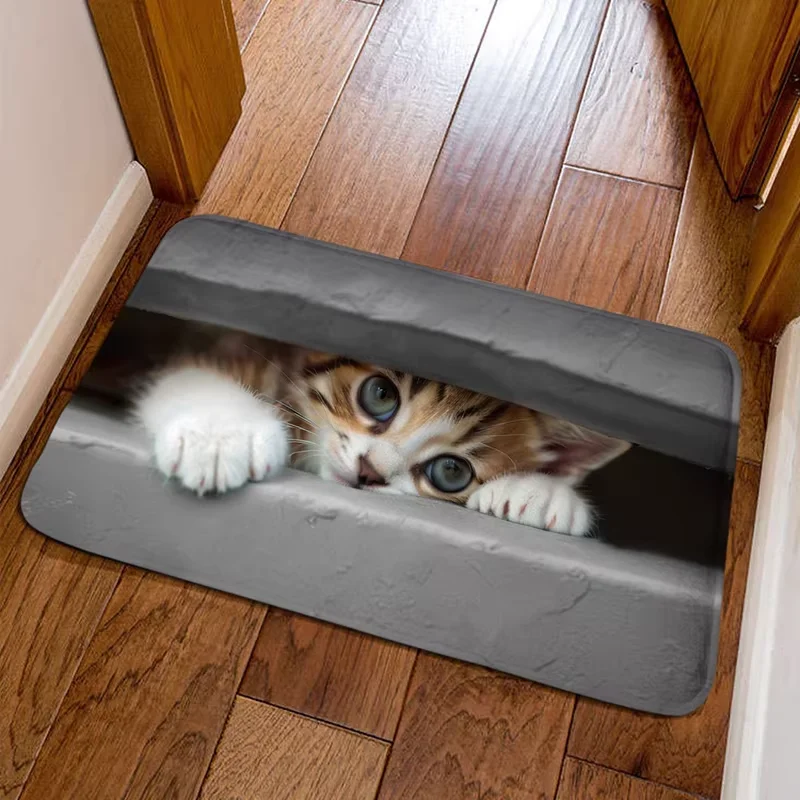 Cat Hole Door Mat Stone Hole Print Welcome Doormat, Living Room Carpet Entrance Porch Decoration Rug
Cat Hole Door Mat Stone Hole Print Welcome Doormat, Living Room Carpet Entrance Porch Decoration Rug