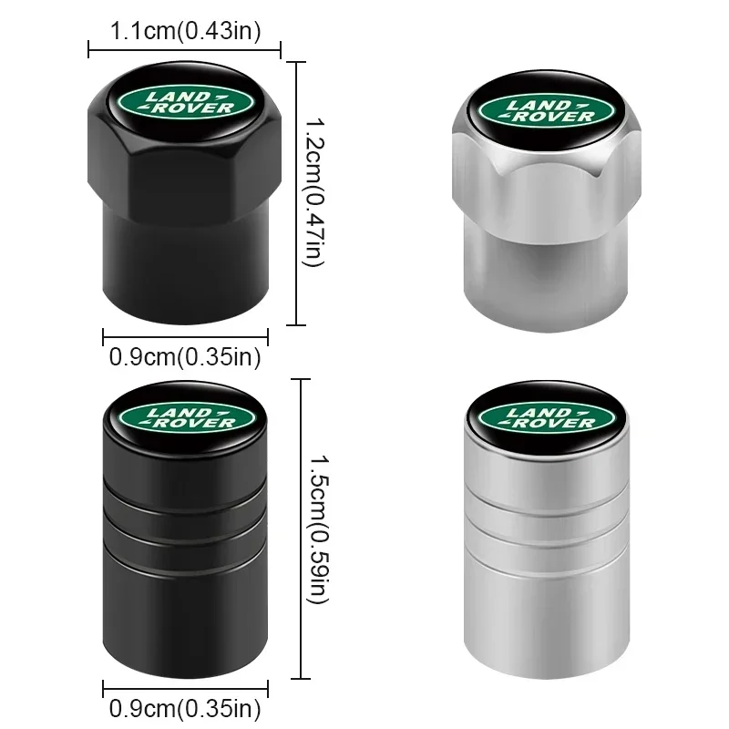 4Pcs Aluminum Alloy Car Tire Cap Stylish Car Logo Wheel Valve Caps for Land Rover Range Rover Discovery Guardian 4 Freelander 2
4Pcs Aluminum Alloy Car Tire Cap Stylish Car Logo Wheel Valve Caps for Land Rover Range Rover Discovery Guardian 4 Freelander 2
