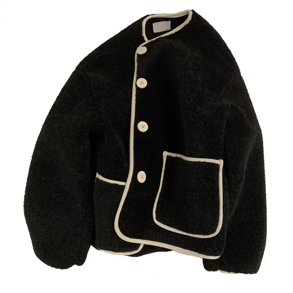 Fall Winter Jacket Women 2023 Round Neck Single-breasted Long Sleeve Thin Loose Warm Cold Resistant Buttons Lady Coat
Fall Winter Jacket Women 2023 Round Neck Single-breasted Long Sleeve Thin Loose Warm Cold Resistant Buttons Lady Coat